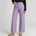 thumbnail image 2 of Ltctricy Wide Leg Jeans for Women Trendy Casual Work Trousers Striped Loose Fit Denim Pants with Pockets, 2 of 7