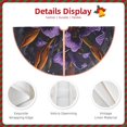 thumbnail image 3 of Fotbe Ornate Purple Floral Vase Pattern Christmas Tree Skirt, Tree Skirts Plush Christmas Decorations, Christmas Tree Skirts Xmas Decorations Holiday Party Decor-36", 3 of 6