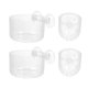 thumbnail image 5 of 4pcs Acrylic Fish Tank Feeding Cups for Aquarium Shrimps with Suction Cup, 5 of 5