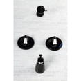 thumbnail image 4 of Kingston Brass KB660PL Vintage Double-Handle Pressure Balanced Tub and Shower Faucet, Matte Black, 4 of 7