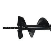 XtremepowerUS Earth Auger Drill Bits 4" 6" 8" 10" 12" For Gas Powered Auger Post Hole Digger 8" Hole Inner Diameter 3/4" Shaft
