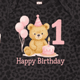 thumbnail image 4 of Inktastic Cute Teddy Bear 1st Birthday Party Boys or Girls Baby Bodysuit, 4 of 5