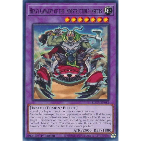 YuGiOh Rage of the Abyss Common Heavy Cavalry of the Indestructible Insects ROTA-EN082