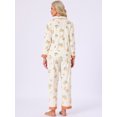 thumbnail image 4 of DARING DIVA Women's Nursing  Postpartum Button Down Long Sleeve Pajama Sets L Yellow, 4 of 7
