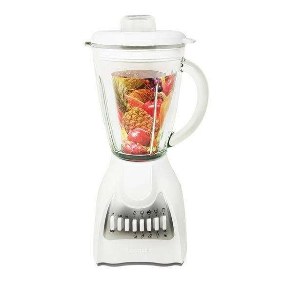 Licuadora 10 Velocidades Vaso Vidrio Blanca Decakila KUJB046W
