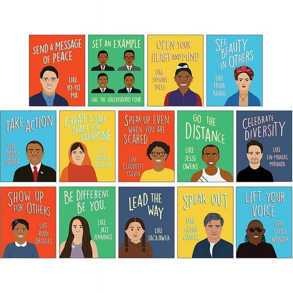 Carson Dellosa Mini Posters: Be an Ally Like Me Poster Set (14 mini posters)