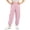 C260 Pink, variant on CONZONE Toddler Girls Cargo Pants Wide Leg Jogger Pants for Girls Elastic Waist Casual Summer Fall Trousers with Pockets Size 3-4 Years