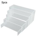 thumbnail image 1 of 5pcs Clear Acrylic Retail Display Stands Plinth 18cm-26cm 4mm, 1 of 9