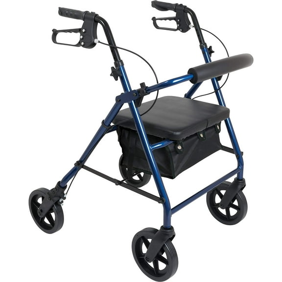 ProBasics RLA8BL Rollator Aluminum 8 in. Wheel, Blue