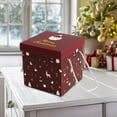 thumbnail image 5 of Christmas Gift Box, Large Candy Gift Box, 2pc Handheld Empty Christmas Packaging Boxes, Foldable Stacking Gift Boxes with Handles for Holiday Decorations and Presents, 5 of 7