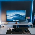 thumbnail image 6 of Large Gaming Mouse Pad for Desk,Falling Cherry Blossoms Desk Mat,Cherry Blossoms Desk Pad,Extended Big Computer Keyboard Mouse Pad with Non-Slip Base and Stitched Edge,31.5"x11.8", 6 of 6