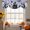 Purple,Lilac,Periwinkle,Charcoal, variant on Halloween Tie Up Valance Curtains for Windows, Kitchen Curtains Window Treatments, Black Ghost Bats Witch Silhouette Horror Plaid Gray Short Window Shades Valances for Bedroom Bathroom Cafe 42"x18"