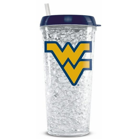 West Virginia Mountaineers Crystal Freezer Travel Tumbler