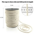 thumbnail image 7 of Macrame Cord Natual Cotton Twine Rope String Cord for Handmade Wall Hanging Craft Making 4mm x 220yd, 7 of 7