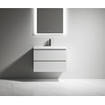 thumbnail image 6 of Alma 30 Inch Ebony Brown Wall Mount Vanity With A integrated Sink, 6 of 15