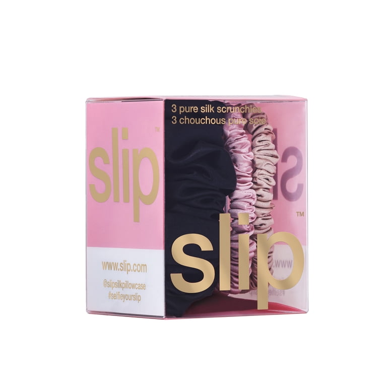 Slip Silk Hair Scrunchies pack of 3 scrunchis Multi Large Scrunchies – Slip main image 3