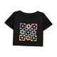 thumbnail image 3 of Camiseta corta holgada con cuello redondo para mujer, para caminar, viajar, mochilear, vacaciones L, 3 of 7