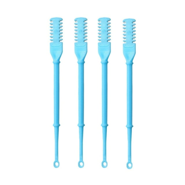 Double-Headed Nose Hair Trimmer & Ear Pick, Manual Nose Scissors, Portable Grooming Tool, Safe Round Tip, Easy Clean