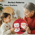 thumbnail image 5 of Merry Christmas Santa Claus and Snowman DIY Stamped Cross Stitch Kits Easy for Beginners with Hoop 11CT Counted Embroidery Needlepoint Crafts Arts for Handmade Enthusiasts and Home Decor 30x30cm(8), 5 of 8