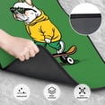 thumbnail image 3 of Cauagu Cool Skateboarding Bulldog Pattern Car Floor Mat Set of 4,Car Carpet Mats Car Mats with Anti-Slip Backing & Driver Heel Pad Universal Fit for Cars/Trucks/SUV/Vans, 3 of 6