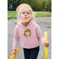 thumbnail image 2 of Girl With A Pet Bird Hoodie Toddler -Image by Shutterstock,  5 Toddler, 2 of 4