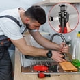 thumbnail image 4 of Fiudx Llave de Fregadero 18 En 1, Herramienta Multifuncional para Instalar Grifos, Diseño Plegable, Construcción Ligera de Aleación Abs, Fácil de Usar En Espacios Estrechos, Reparación de Plomería Do, 4 of 6