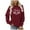Wine, variant on Hockey Mom Sweatshirt for Women Oversized Letter Print Drop Shoulder Tops Crewneck Lightweight Fashion Pullover Shirts
