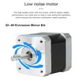 thumbnail image 2 of Creality Official 42-40 Stepper Motor for CR-10 X/Y-Axis Extruder Stepping Motor 2 Phase 1A 1.8 Degree 0.4 N.M, Compatible with CR-10 Series and Ender-3 Series E-axis  ,Silver, 2 of 7