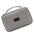 thumbnail image 4 of Estuche de viaje para guardar cables, multifuncional, impermeable, portátil, para dispositivos electrónicos, bolsa de viaje para cable de datos, auriculares, batería externa, color gris, 4 of 10