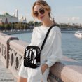 thumbnail image 3 of CHAQLIN Piano Cat Music Print Sling Bag for Shopping Casual, Lightweight Crossbody Bag Polyester Adjustable Strap Small Crossbody Wallet, 3 of 8