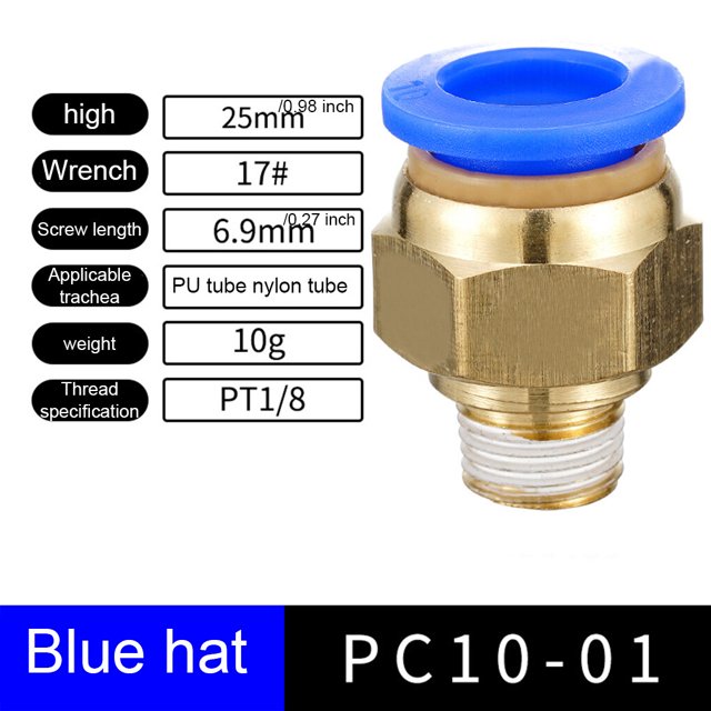 Langgg 10 Pcs Maison Portable Interface Filetée Connecteur de Tuyau Pneumatique Raccord Réutilisable Libération Rapide Connecteurs de Tuyau Quincaillerie PC10-01