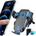 thumbnail image 1 of [2022 Upgrade Auto Locking] Phone Holder For Car With Hook Clip Air Vent Car Mount Universal Mobile Phone Mount Car Accessories Compatible With Iphone, 1 of 5