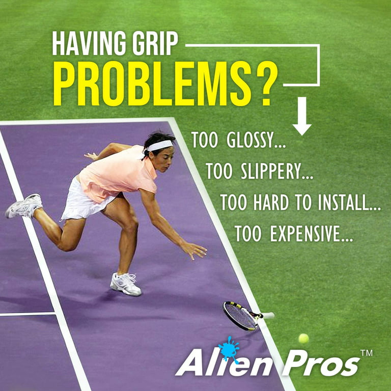 ALIEN PROS Tennis Racket Grip Tape Black - Precut and Dry Feel