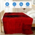 thumbnail image 4 of Red Cooling Blanket,Lightweight Breathable Summer Throw Blanket with Double Sided Cold Effect,Retro Oil Painting Modern Abstract Art Aesthetics Picnic Blankets Bed Sheet for Hot Sleepers 40"x60", 4 of 8