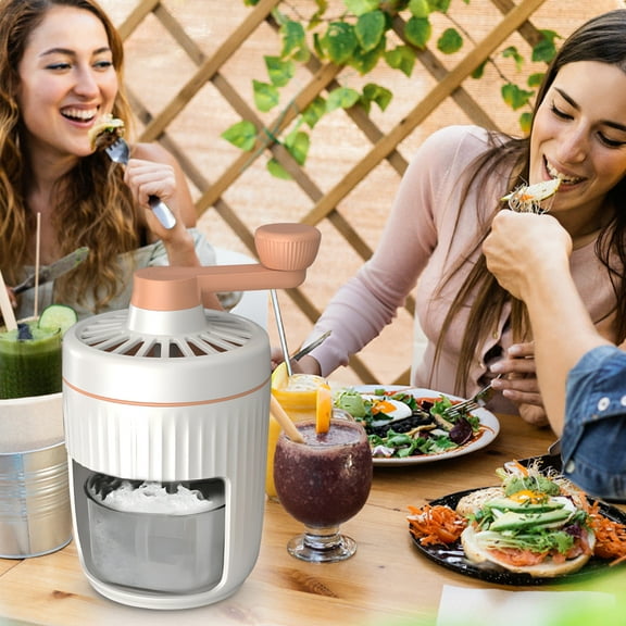Shaved Ice Machine,Maker With Free Ice Portable Snow Free Ice Portable Snow Cone Hand Crank Maker Crank Maker With - Hand Crank Dsfen Cone With Stainless Steel Ice Cream/snowcone Ice - Hand