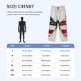 thumbnail image 4 of Lsque American Flag Butterfly Wall Print Men's Pajama Pants, Lounge Pant - Comfortable Home Wear,Elastic Waistband, Stylish Design-Small, 4 of 9