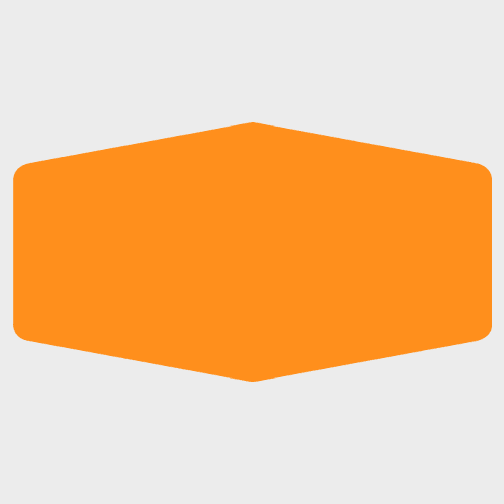 JAM Paper Standard Label Rolls, Marquis Shaped, 1 7/8 x 3 15/32, Neon Orange, 125 Labels/Roll