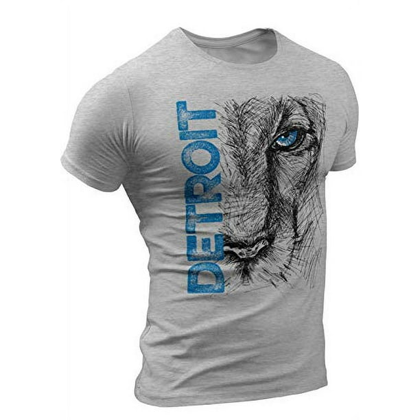 Detroit T Shirts Unisex S M L XL XXL - Lions Eye T-Shirt — Detroit Tee ...