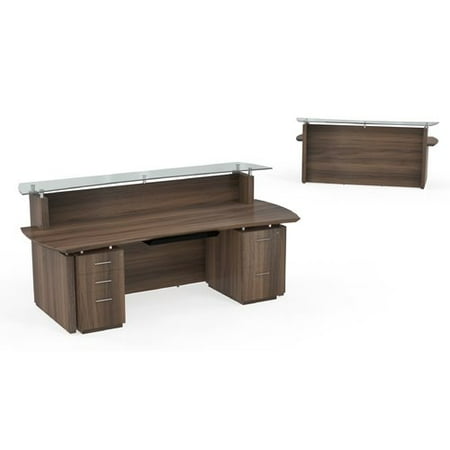 Mayline Group Sterling Rectangular Reception Desk Walmart Com