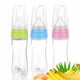 thumbnail image 5 of BRIGHTFUFU 3 cucharas de gel de sílice para pasta de arroz, biberón de entrenamiento para bebés, biberón de leche de gel de sílice, cuchara exprimible, biberón auxiliar para niños (verde), 5 of 8