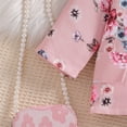 thumbnail image 4 of Bearichfupo Kids Toddler Baby Girls Spring Autumn Cotton Print Long Sleeve Coat Pants Suit Outfits Clothes,Girls' Pant Sets Sizes 2-3 Years, 4 of 6