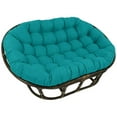 thumbnail image 1 of Blazing Needles Coussin Double Papasan d'Extérieur en Polyester Filé Uni, 65 x 48, Bleu Aqua, 1 of 3
