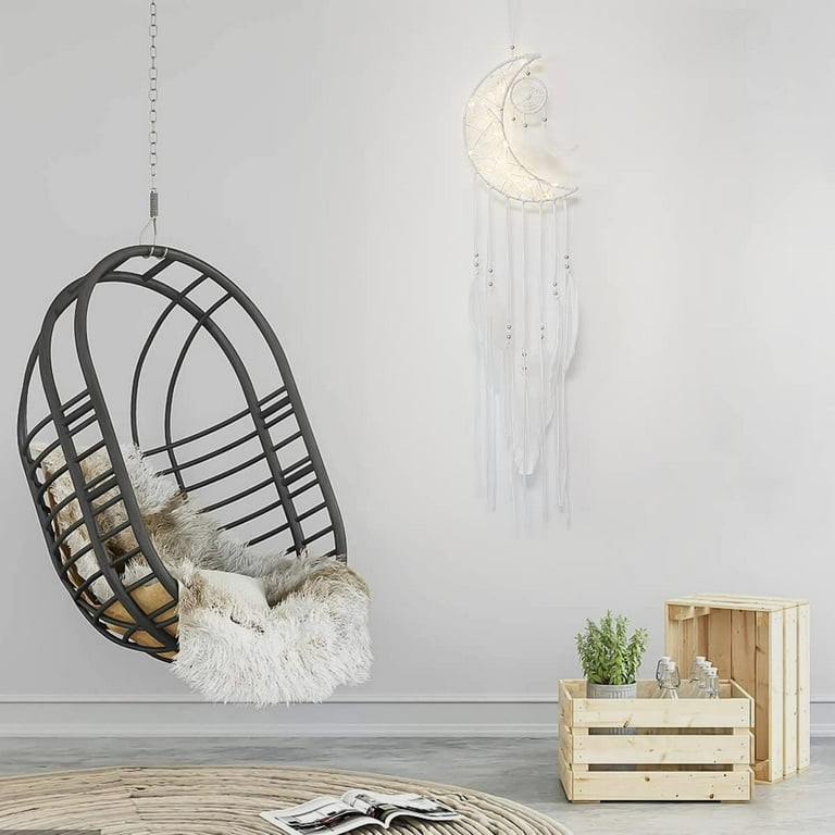 2pcs Moon Dream Catcher Kit LED Dream Catcher Wall Decor with