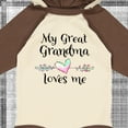 thumbnail image 4 of Inktastic My Great Grandma Loves Me Heart Great Grandchild Boys or Girls Long Sleeve Baby Bodysuit, 4 of 5