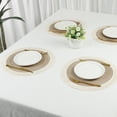 thumbnail image 6 of REGALWOVEN Rustic Placemats Set of 6 Round Rattan Placemats for Dining Table Decor Indoor Outdoor Kitchen Table Mat Wipe Clean Coffee 15*15in, 6 of 6
