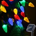 thumbnail image 1 of DEBGFS Solar Christmas Lights Outdoor C6 Strawberry String Lights  50LEDs Christmas Fairy Lights Solar Operated Rechargeable Gard,strawberry-multicolor, 1 of 14