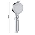 thumbnail image 3 of Rociador de ahorro de agua con cabezales de ducha de mano de alta presión de 5 modos (plata) Ndcxsfigh  Libre de BPA, 3 of 4
