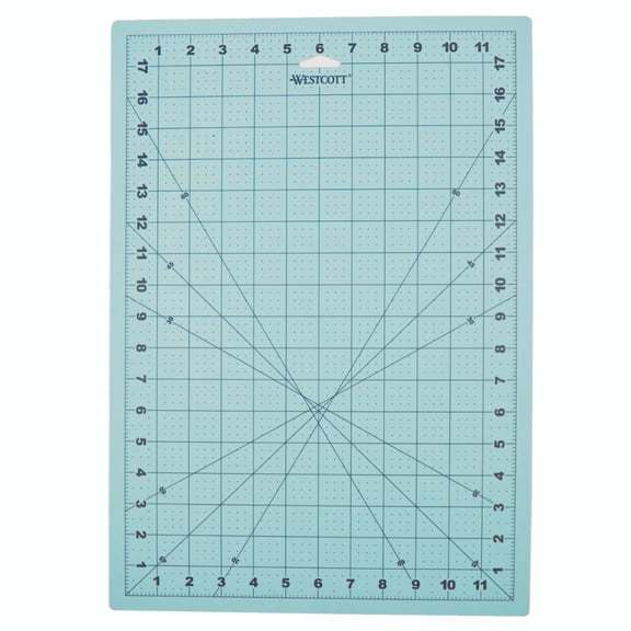 Westcott 12 X 18in Self-Healing Cutting Mat with Grid for Sewing, Quilting, Card Making