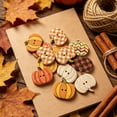 thumbnail image 6 of 50 Pcs Fall Wooden Buttons,Autumn Thanksgiving Pumpkin Shaped Sewing Buttons for Clothing Hat Backpack Decor, 6 of 8