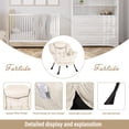 thumbnail image 4 of Manual recliner chair 22 pulgada pu leather con cup holders para sala de estar beige, 4 of 7